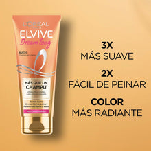 Lade das Bild in den Galerie-Viewer, Shampooing Réparateur L&#39;Oreal Make Up Elvive Dream Long (250 ml)
