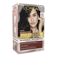 Lade das Bild in den Galerie-Viewer, Dye No Ammonia L&#39;Oreal Make Up Excellence 2u-darkest brunette
