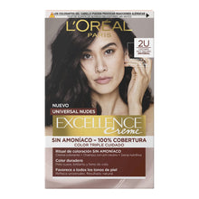 Lade das Bild in den Galerie-Viewer, Dye No Ammonia L&#39;Oreal Make Up Excellence 2u-darkest brunette
