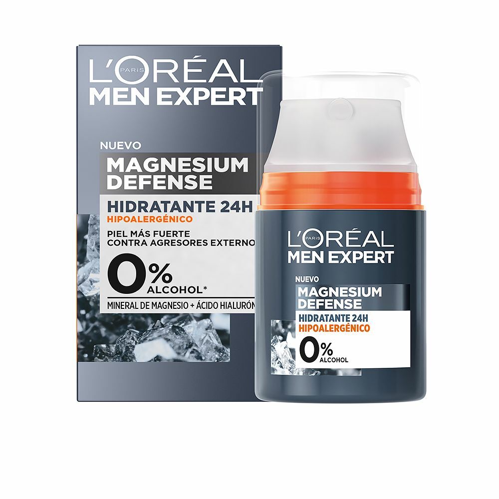 Hydraterende gezichtscrème L'Oreal Make Up Men Expert Magnesium Defense 24 uur (50 ml)