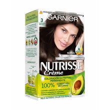 Load image into Gallery viewer, Permanent Colour Creme Garnier Nutrisse Creme 3/30 - Castaño Oscuro
