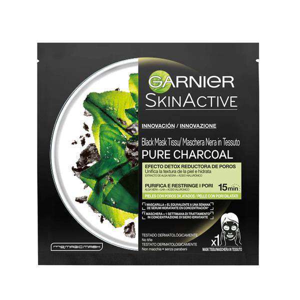 Facial Mask PURE CHARCOAL black detox Garnier - Lindkart