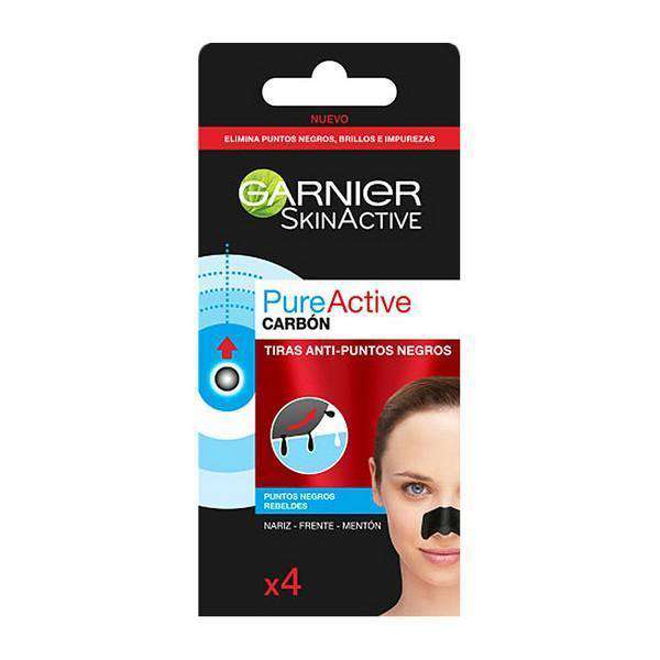 Pore Cleaning Strips Pure Active Carbon Garnier (4 uds) - Lindkart