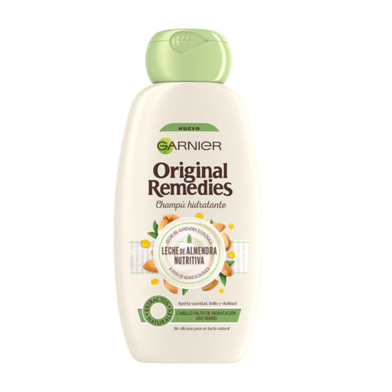 Shampoo ORIGINAL REMEDIES leche de almendras Garnier (300 ml)