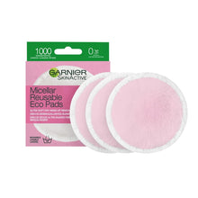 Load image into Gallery viewer, Make-up Remover Pads Garnier Skinactive Washable 3 Units

