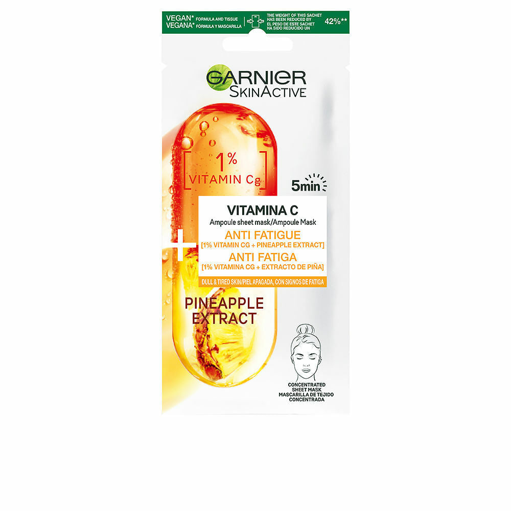 Mascarilla facial tonificante Garnier SkinActive Vitamina C