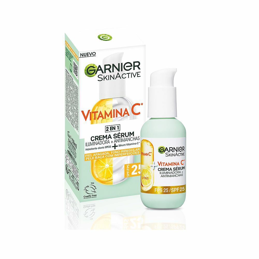 Garnier Skinactive Vitamina C Crema Sérum Spf25 2 en 1