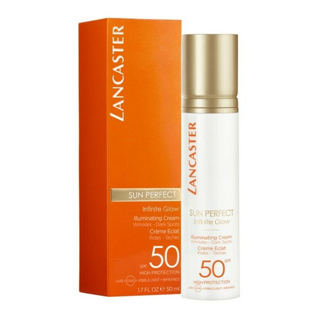 Facial Sun Cream Sun Perfect Illuminating Lancaster Spf 50 (Unisex) (50 ml)