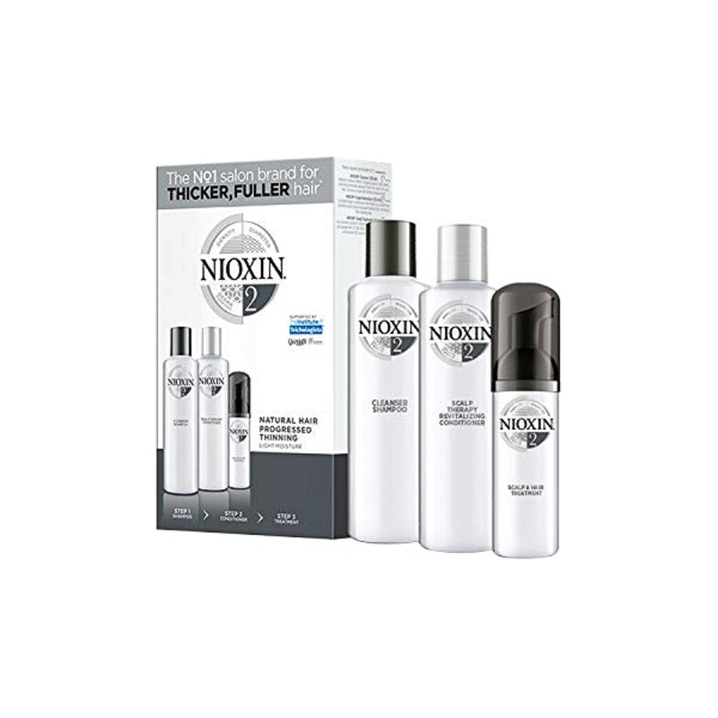 Unisex Cosmetic Set Nioxin System 2 Anti-haaruitvalbehandeling (3 stuks)