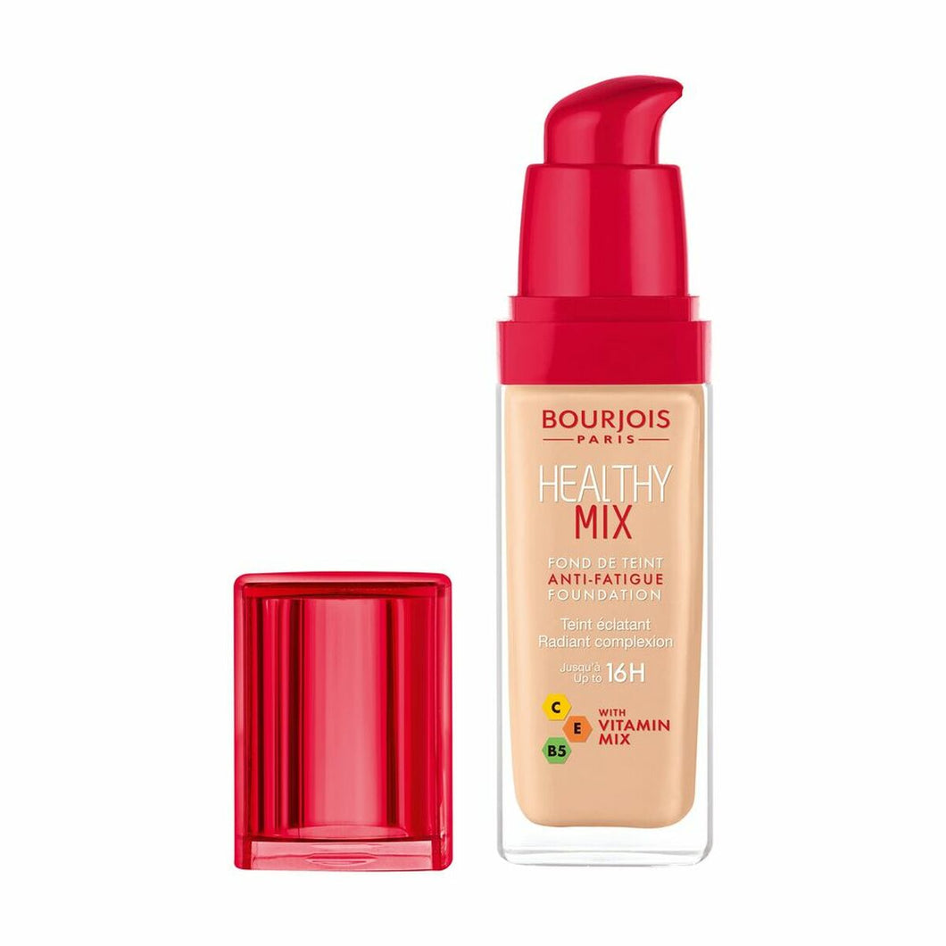 Vloeibare make-upbasis Bourjois Healthy Mix 52,5-rose beige 16 uur (30 ml)
