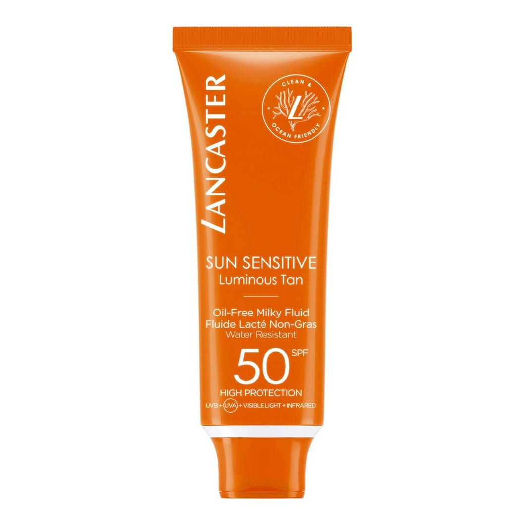 Facial Sun Cream Lancaster Sun Sensitive Milky Fluid SPF50 (50 ml)