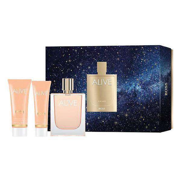 Women's Perfume Set Alive Hugo Boss EDP (3 pcs) - Lindkart