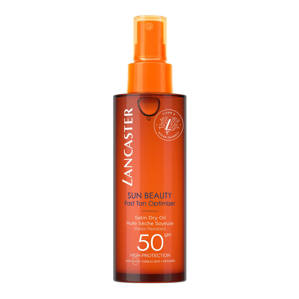 Zonnebrandolie Lancaster Sun Beauty Fast Tan SPF50 (150 ml)