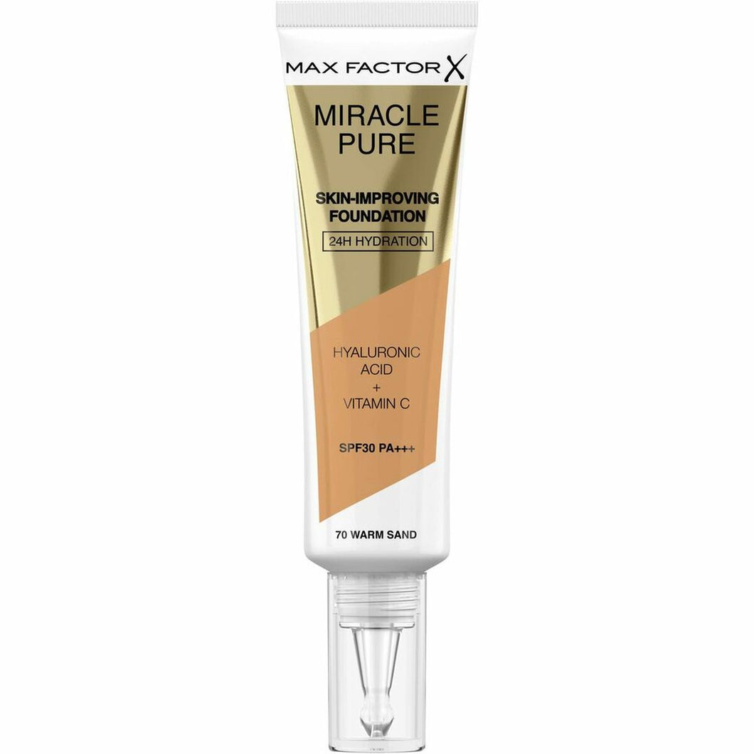 Liquid Make Up Base Max Factor Miracle Pure 70-warm sand SPF 30 (30 ml)