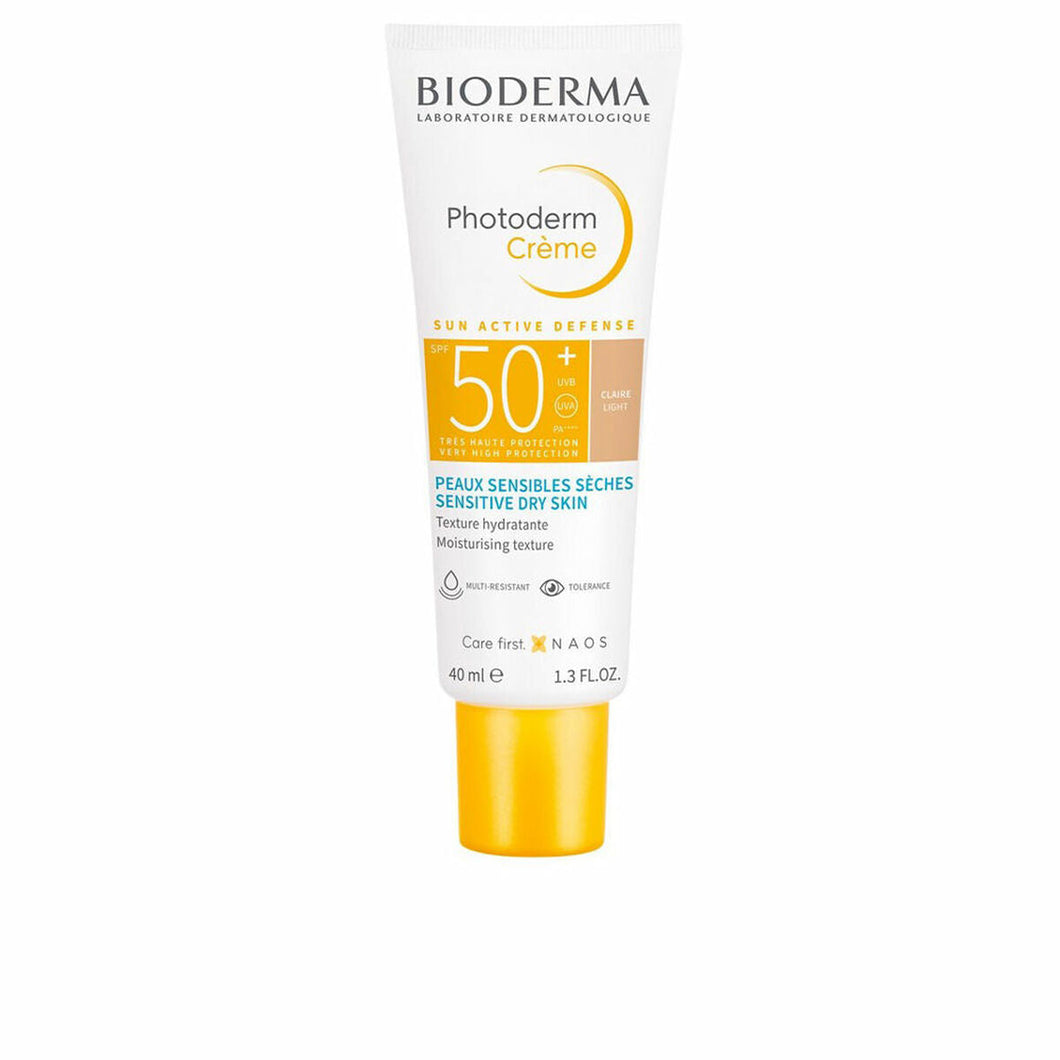 Zonbescherming met Color Bioderma Photoderm SPF 50+ (40 ml)