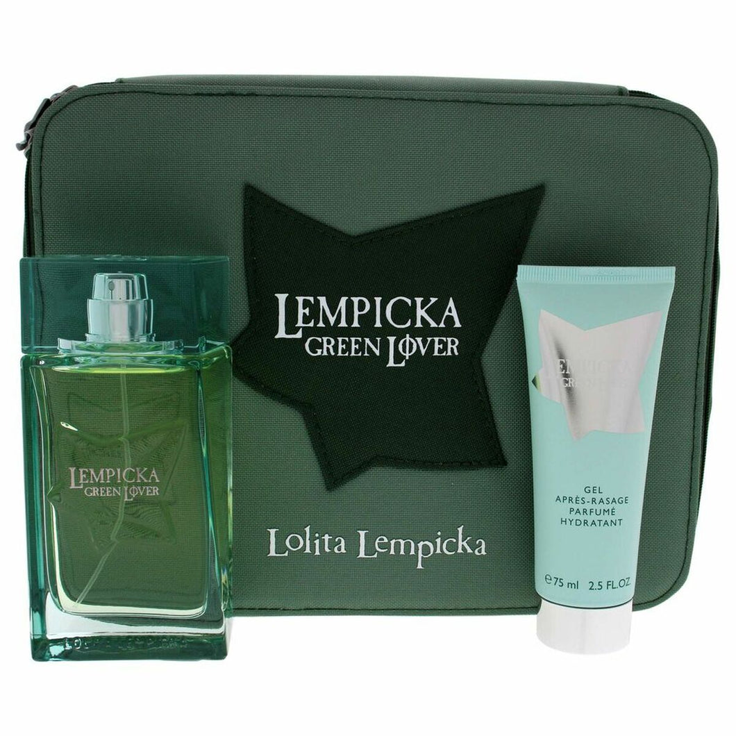 Parfumset voor heren Lempicka Green Lover Lolita Lempicka (3 stuks)