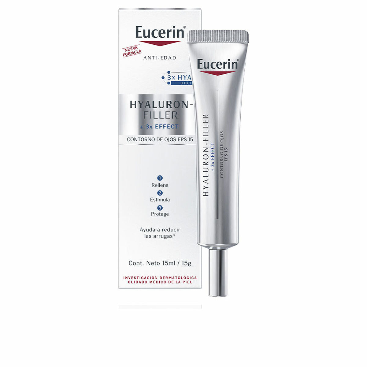 Crème Anti-Âge Contour des Yeux Eucerin Hyaluron Filler 15 ml