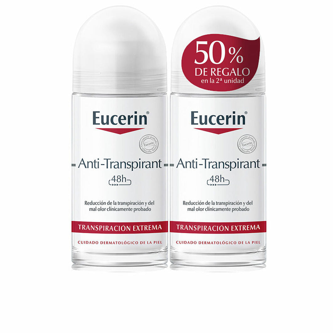 Roll-On Deodorant Eucerin Anti-transpirant 2 Stuks