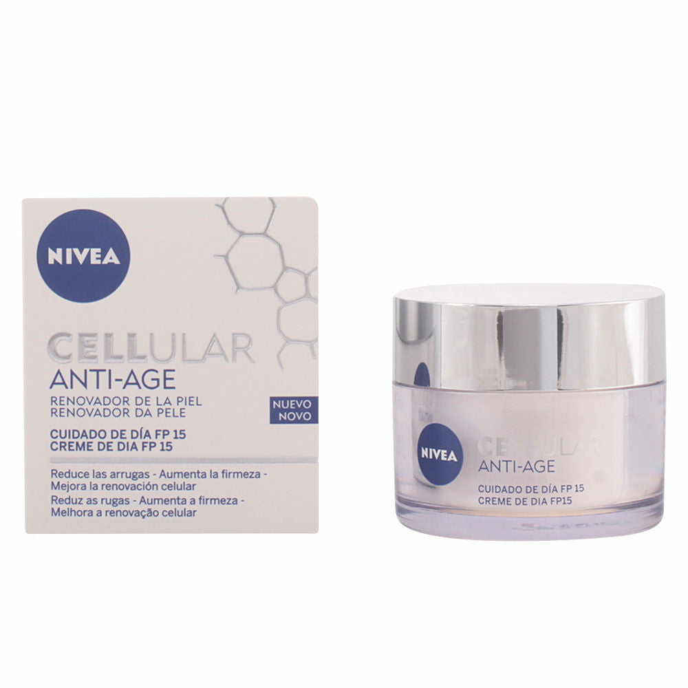 Anti-verouderingscrème voor overdag Nivea Cellular Anti-Age Spf 15 (50 ml)