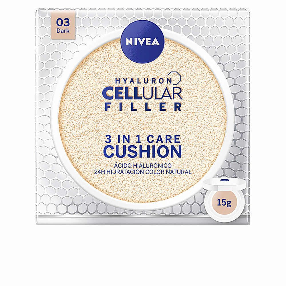 Crème Base de Maquillage Nivea Hyaluron Coussin de Soin Cellulaire 3-en-1 (15 g)