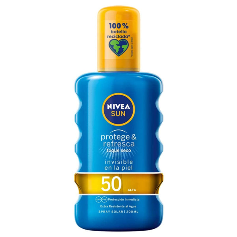 Spray Protecteur Solaire Protege & Refresca Nivea Spf 50 (200 ml)