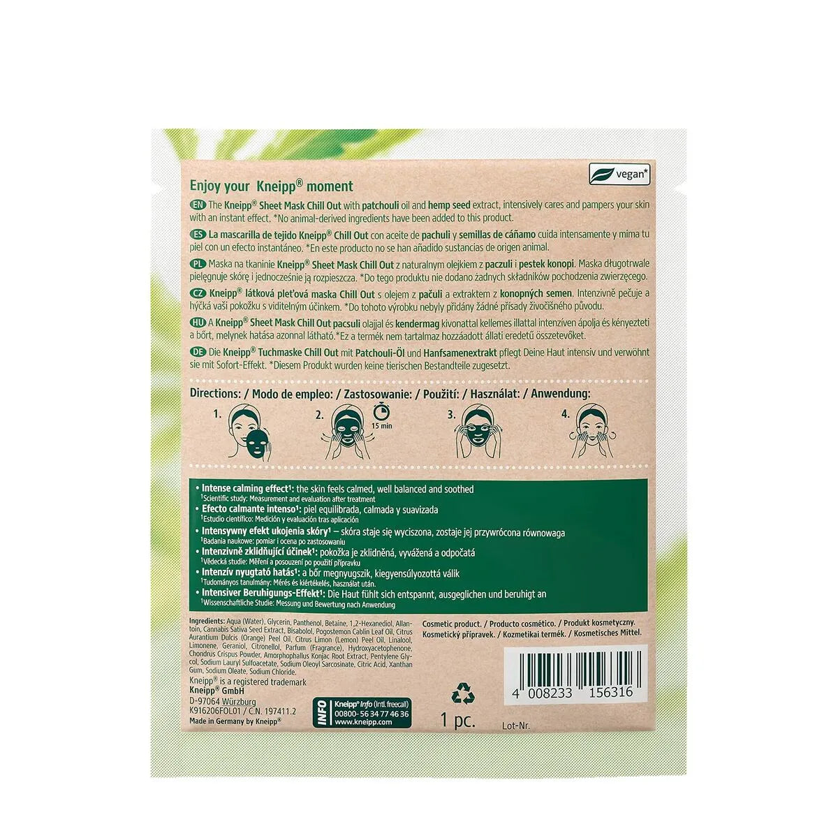 Mascarilla Kneipp Chill Out