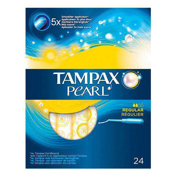 Pack of Tampons Pearl Regular Tampax (24 uds) - Lindkart