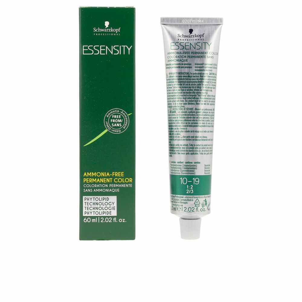 Permanente Kleurstof Schwarzkopf Essensity 10-19 Ammoniakvrij (60 ml)