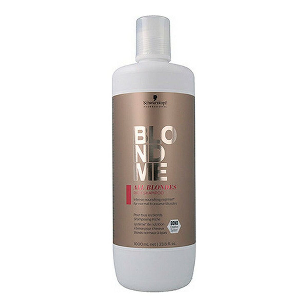 Shampoo and Conditioner Blondme Keratin Restore Schwarzkopf (1000 ml)