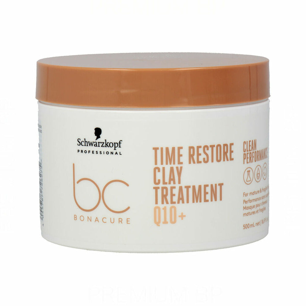 Masker voor Fijn Haar Schwarzkopf Bonacure Time Restore Clay (500 ml)