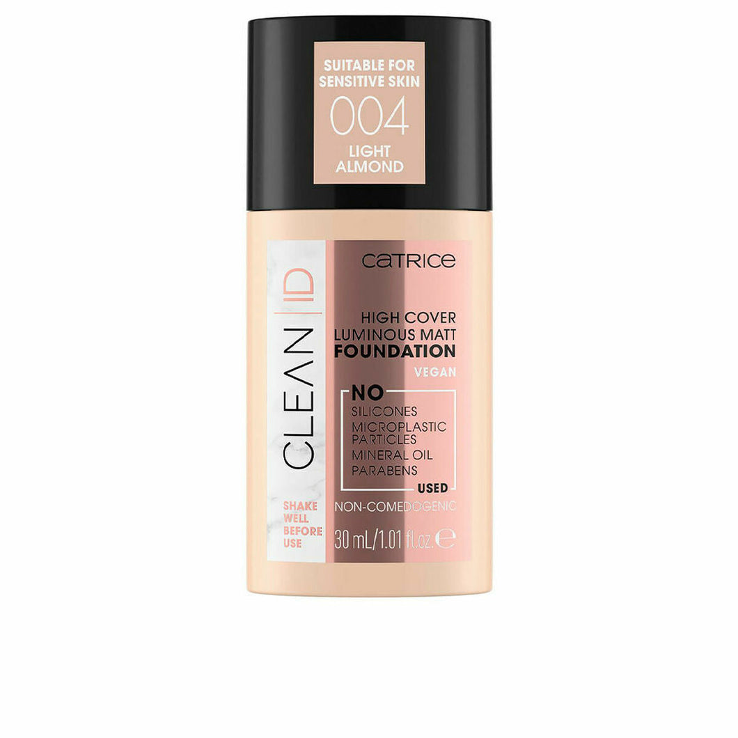 Crème Make-up Base Catrice Clean ID High Cover Luminous Matt 004-light almond (30 ml)