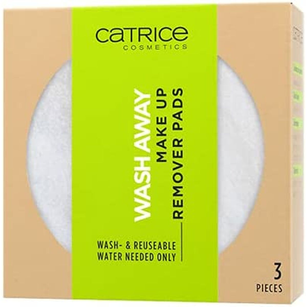 Discos desmaquillantes Catrice Wash Away reutilizables (3 unidades)