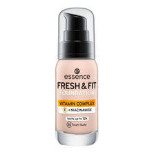 Cargar imagen en el visor de la galería, Essence Fresh &amp; Fit Base de maquillaje líquida Tono 20 Fresh Nude
