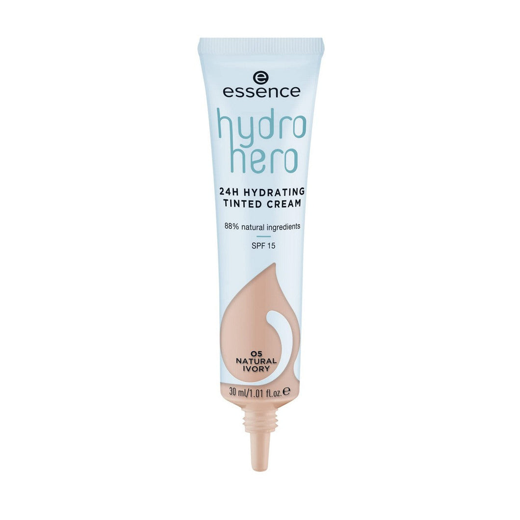 Hydraterende Crème met Colour Essence Hydro Hero 05-natuurlijk ivoor SPF 15 (30 ml)