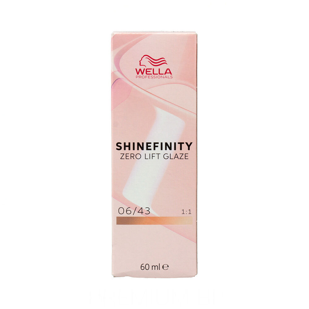 Permanente kleur Wella Shinefinity Nº 06/43 (60 ml)