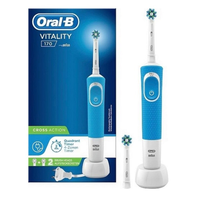 Elektrische tandenborstel + vervangende Oral-B Vitality D100