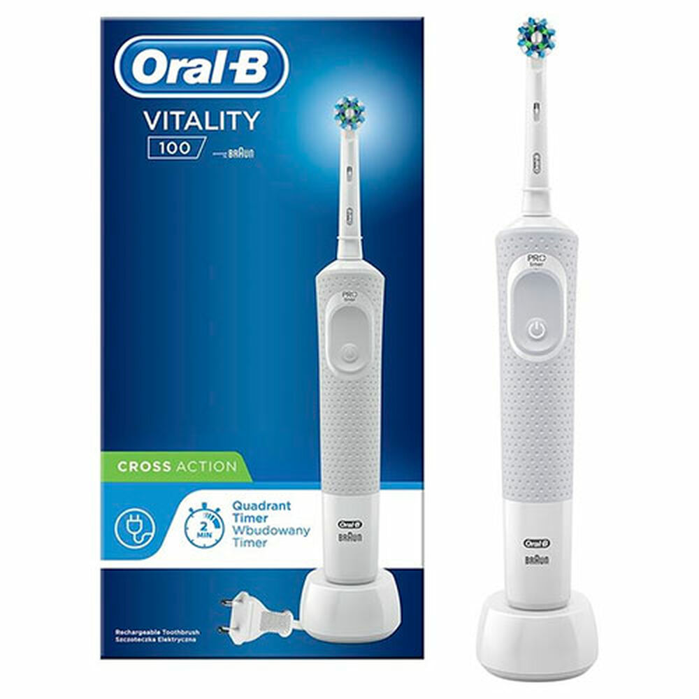 Elektrische tandenborstel Oral-B Cross Action Wit