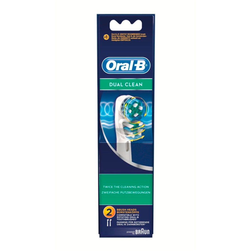 Vervangende kop Dual Clean Oral-B (2 uds)