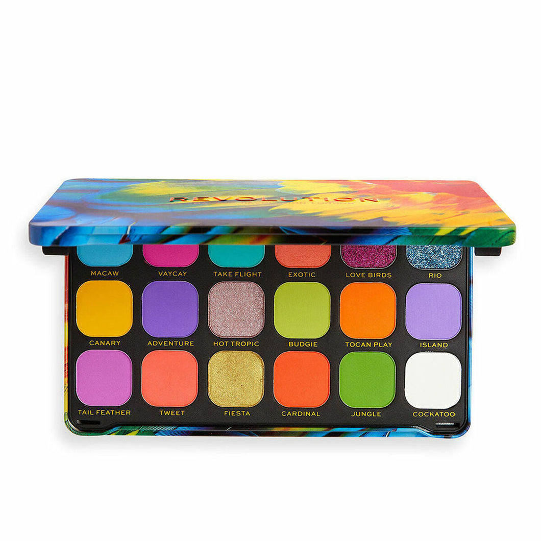 Eye Shadow Palette Revolution Make Up Forever Flawless Birds of Paradise 18 colours
