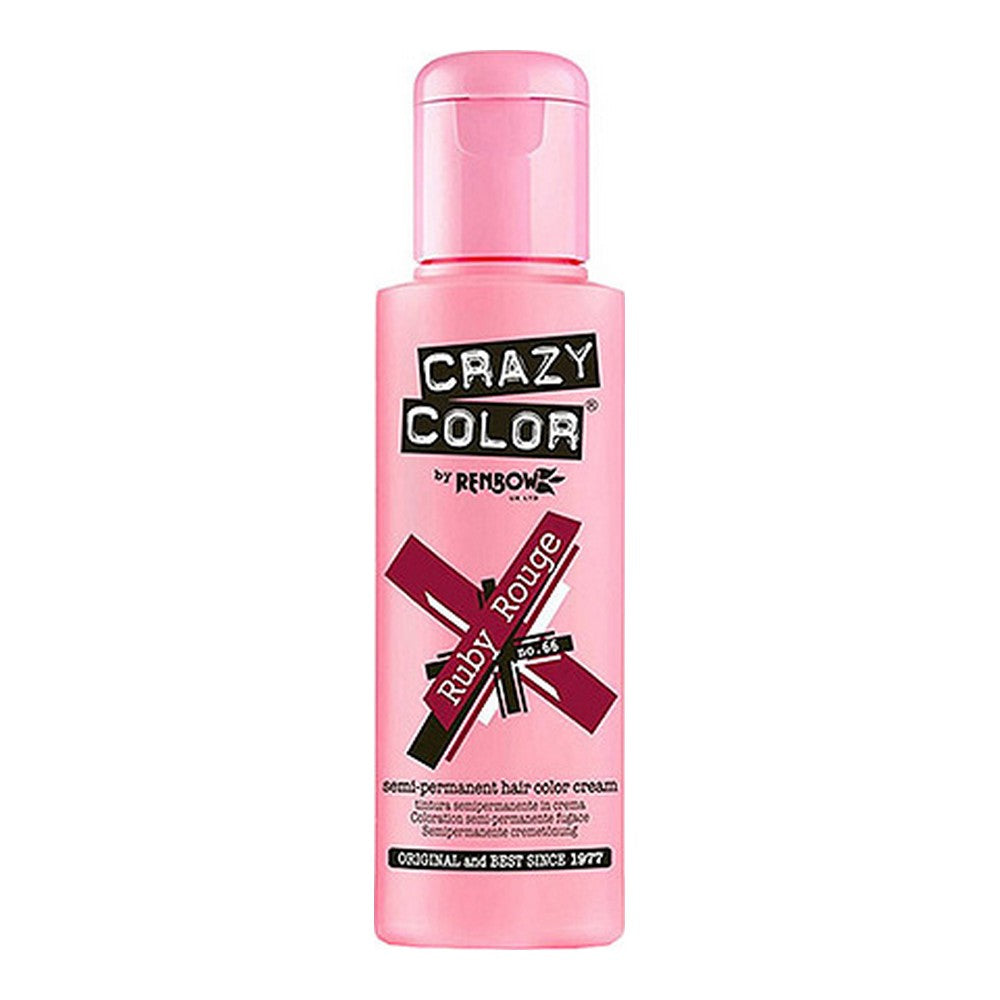 Semi-permanente tint Ruby Rouge Crazy Color Nº 66 (100 ml)