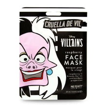 Cargar imagen en el visor de la galería, Facial Mask Mad Beauty Disney Villains Cruella Raspberry (25 ml)
