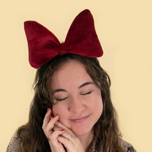 Load image into Gallery viewer, Disney Minnie Burgundy Face Mask &amp; Headband Set
