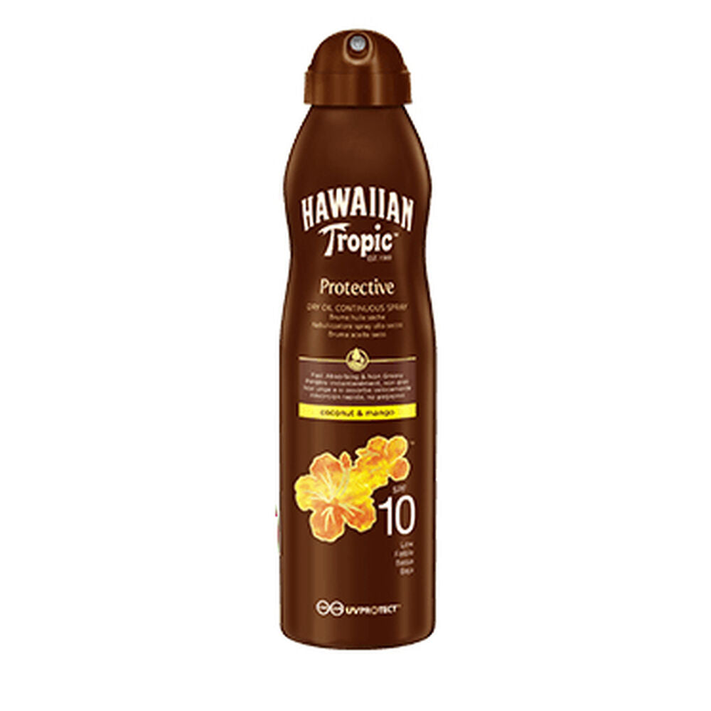 Spray Écran Solaire Hawaiian Tropic Noix de Coco Mangue Spf 10 (180 ml)