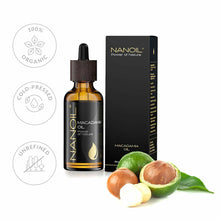 Cargar imagen en el visor de la galería, Huile pour le corps Nanoil Power Of Nature Huile de noix de macadamia (50 ml)
