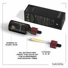 Afbeelding in Gallery-weergave laden, Body Oil Nanoil Power Of Nature Macadamia notenolie (50 ml)
