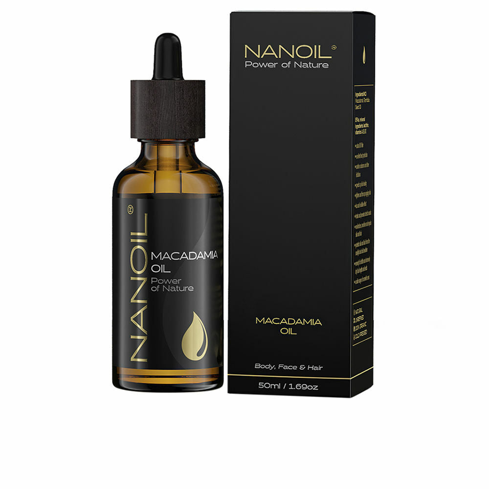 Huile pour le corps Nanoil Power Of Nature Huile de noix de macadamia (50 ml)