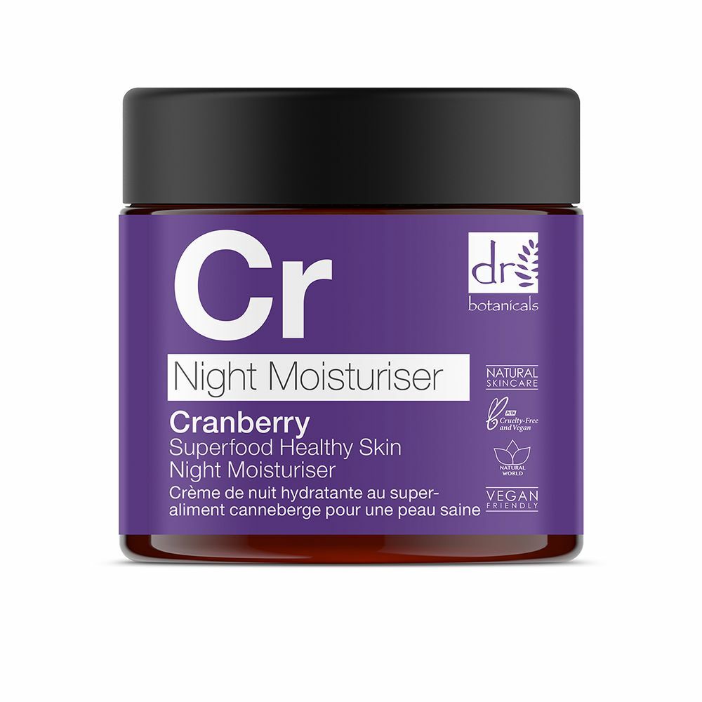 Nachtcrème Superfood Botanicals Hydraterende Bosbes (60 ml)