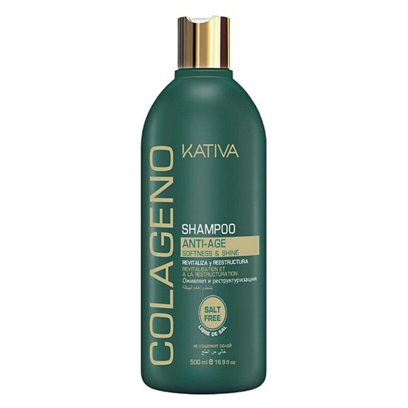 Hydraterende Shampoo Colágeno Kativa (500 ml) (500 ml)