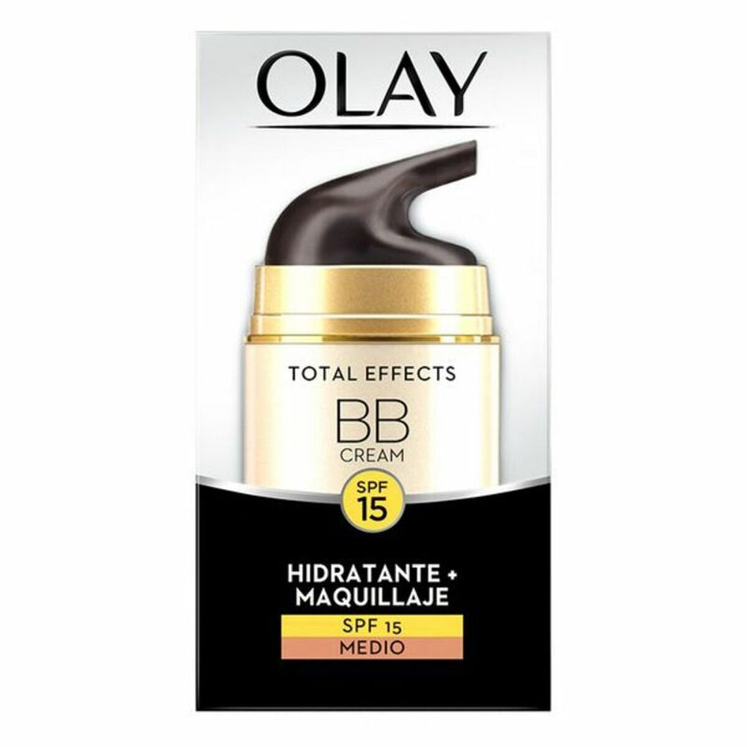 Hydraterende Crème met Color Olaz Total Effects BB Cream SPF 15 (50 ml) (50 ml)