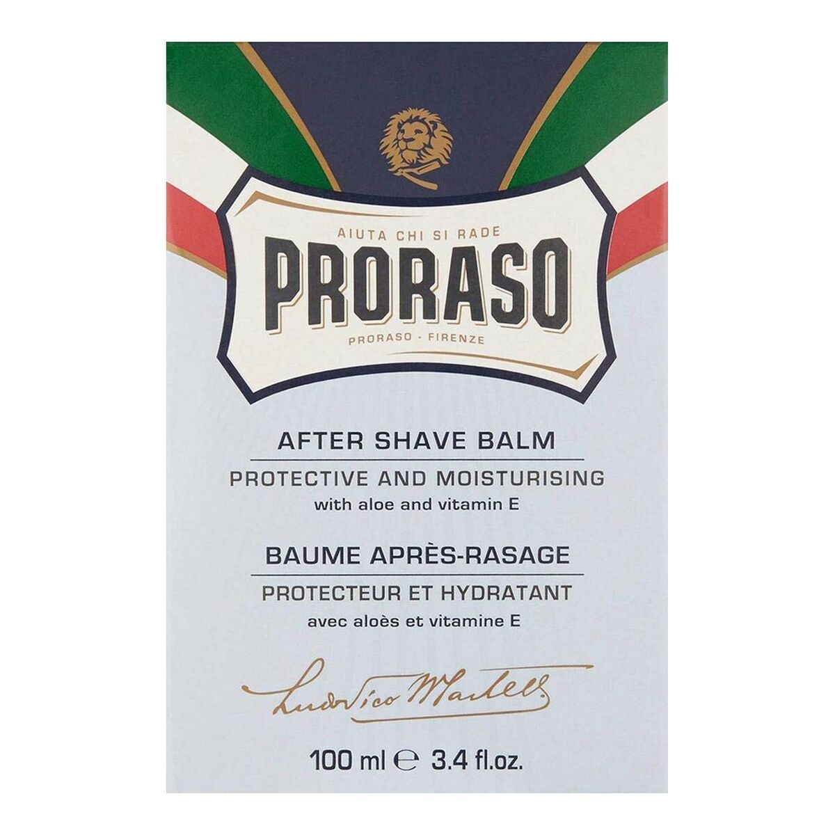 Hydrating Facial Cream Proraso Aloe & Vit E (100 ml)